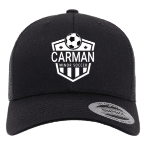 6606 Yupoong Adult Retro Trucker Cap - Black