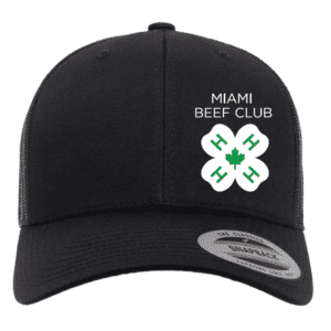 6606 Yupoong Adult Retro Trucker Cap - Black