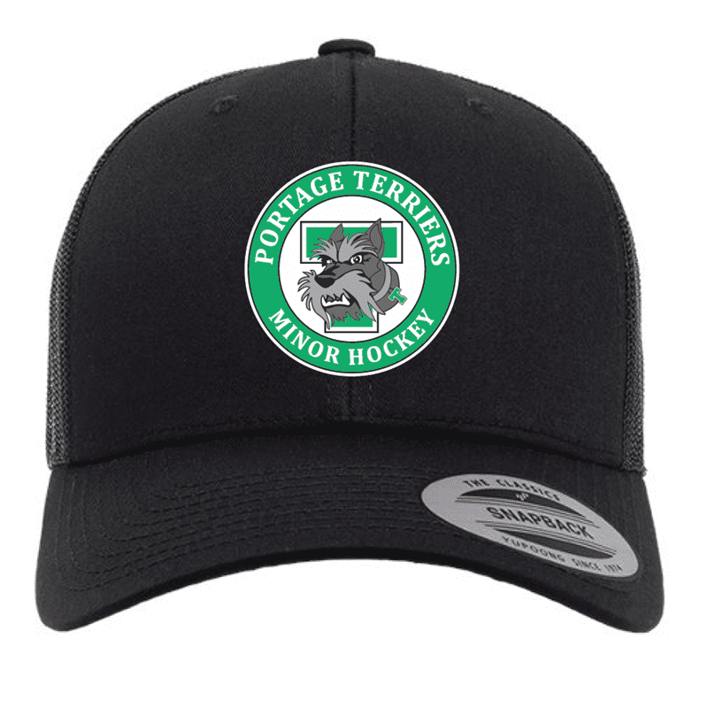 6606 Yupoong Adult Retro Trucker Cap - Black