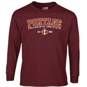 G240 Gildan Ultra Cotton Long Sleeve T-Shirt - Maroon