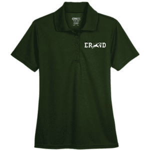 78181 Core365 Ladies' Origin Performance Pique Polo - Forest Green